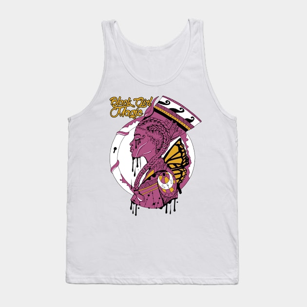 Pink Gold - Goddess Of Egypt Black Girl Magic Tank Top by kenallouis